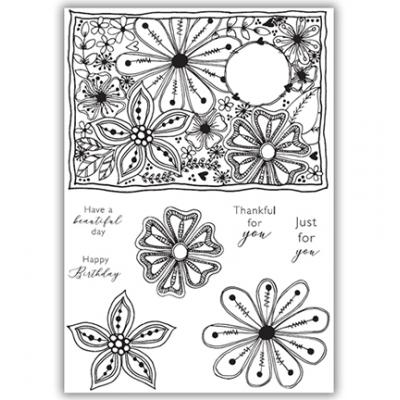 Julie Hickey Designs Clear Stamps - Floral Fantasy